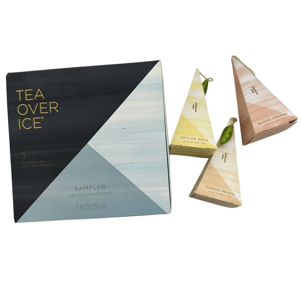 Tea Forte Tea Over Ice Blends Set/8 Iced Tea Infusers Assorted Black Green White